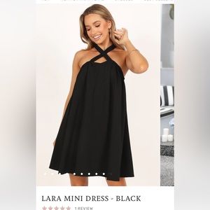 Petal & Pup LARA MINI DRESS - BLACK NWT